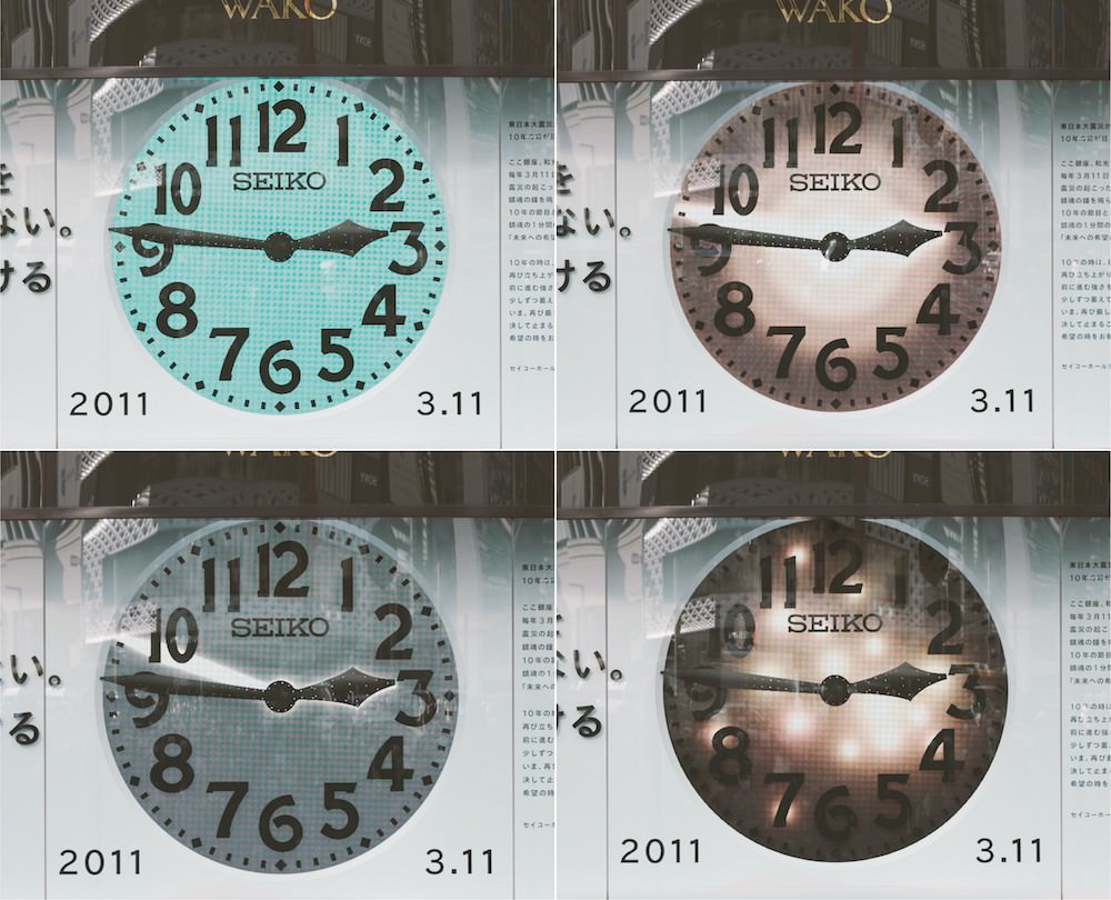 和光本館ショーウインドウ 「3.11 未来への希望の鐘」